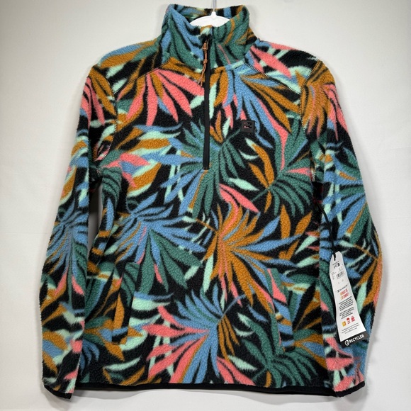 NWT New Billabong Women's A/Div Boundary Mock 3 Half-Zip Pullover Sweatshirt S 8 - Picture 4 of 8